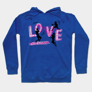 Love this game basketball girls Hoodie